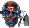 Halloween LED Skull Face Mask - Ten Colors Available