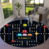 Pac-Man Round Area Rug,Carpet Rug for Living Room Bedroom Sofa Playroom Decor,Non-slip Floor Mat