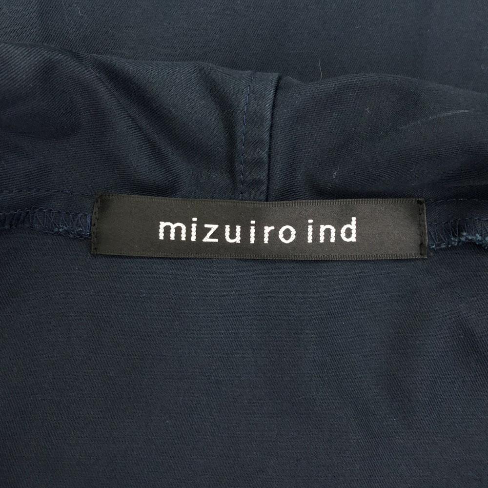 Mizuiro Ind Made In Japan Long Sleeve Gown Coat Navy Women Used