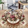 1 Stück Floral Ornament Nicht-Rutsch-Boden Teppich, geeignet für Büro, Schlafzimmer und Spielzimmer. Kann auch als Sofafußstützenbezug verwendet werden - T64