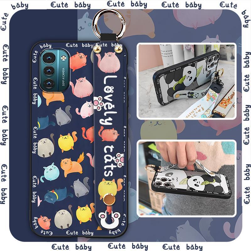 Phone Holder Shockproof Phone Case For Nokia G11/G21 Cartoon Lanyard Protective Waterproof Back Cover Fashion Design