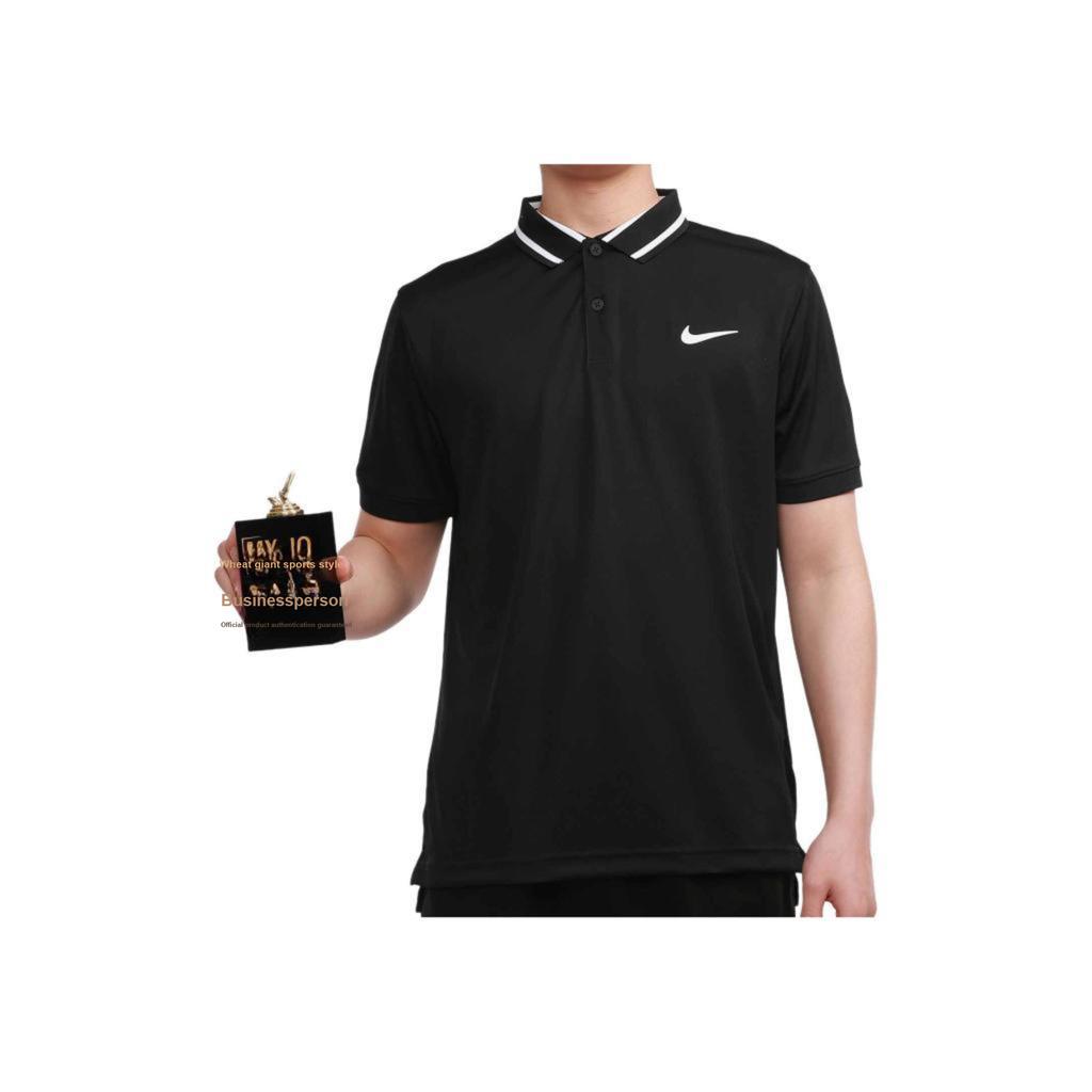 Nike Dry-Fit Victory Casual Sports Polo Shirt Men Tops Black CW6850-010