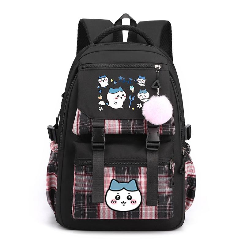 Jiikawa Wow School Bag New Chiikawa Girls Backpack for Primary and Secondary School Students Cute College Style Backpack
