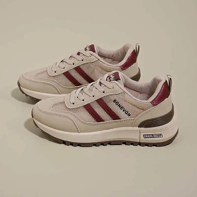 Fashion Round Foot Increases Height Best Selling Vulcanize Sneakers Women Trends Ladies Golf Shoes Sports Luxury Brand Daily