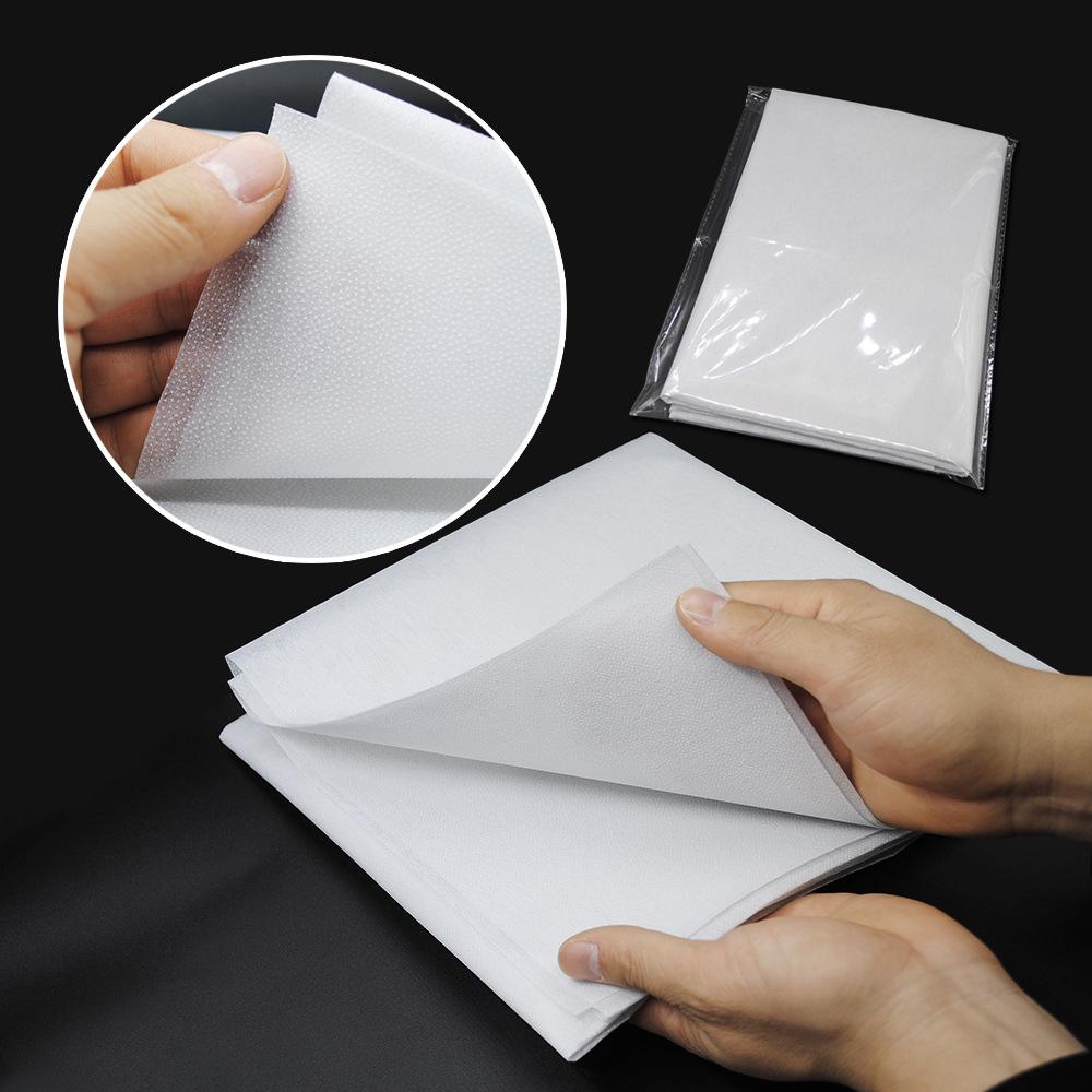 

Легкий односторонний клеевой нетканый флизелин для одежды - Стираемый двухточечный клей Black Lightweight 50x100cm