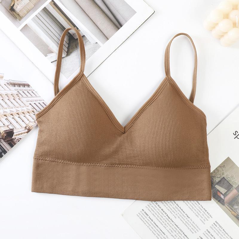 Seamless U-Shaped Back Cross Bra: Steel-Free, Sexy, Solid Color, All-Match Women's Bottoming Underwear