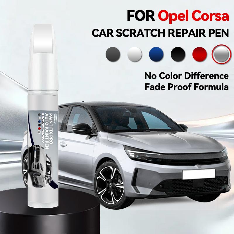 Fordons Exklusiv Användning Bilfärg Reparationspenna För 1982-2025 OPEL CORSA Lackreparationspenna för repor Tillbehör Svart Röd Vit Silver