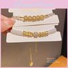 Vintage Pearl And Zirconia Flower Bracelet For Women Gift Elegant Jewelry