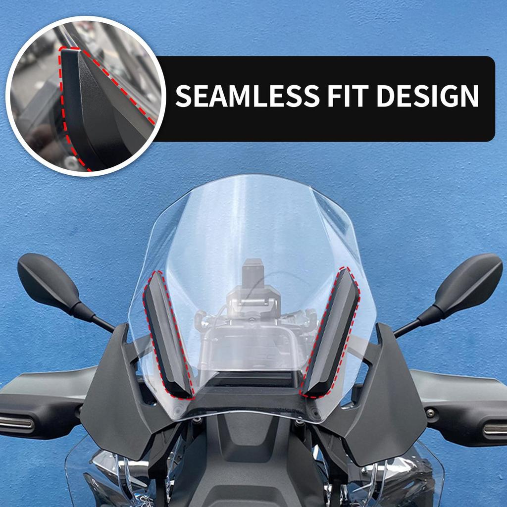 Motorcycle Deflector Motorbike Wind Screen Strip Decorative Common Fit Protector Strip For Outdoor Motobikes Trip Women Travel