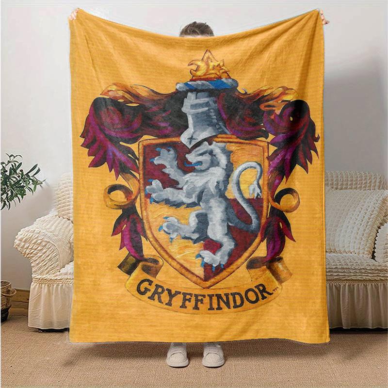 Gryffindor Crest Wall Decal Harry Potter Decor Hogwarts Room StickerPrint Blanket, Soft Blanket For Sofa Office Bed And Travelling Daughter