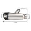 For YAMAHA MT07 FZ07 Xsr700 2014-2024 Motorcycle Exhaust Full System Escape Modified Header Front Link Pipe Three-layer Muffler