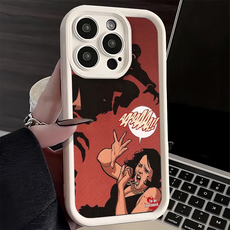 Phone Case for iPhone 17 Air 16E 15 16 Pro Max Gothic Vampire Scarlet Art Cover 14 Plus 13 12 Mini Soft Shell Silicone Fundas