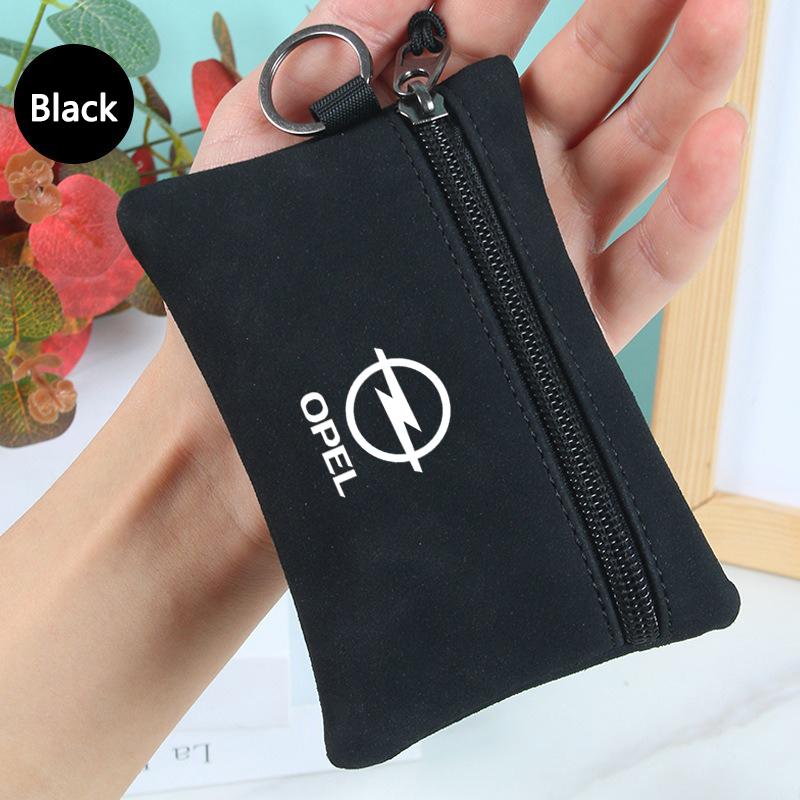 Leather Car Key Cover Purse Storage Bag For Opel Astra Insignia Vivaro Corsa Mokka Zafira Vectra OPC Meriva Accessories Keychain