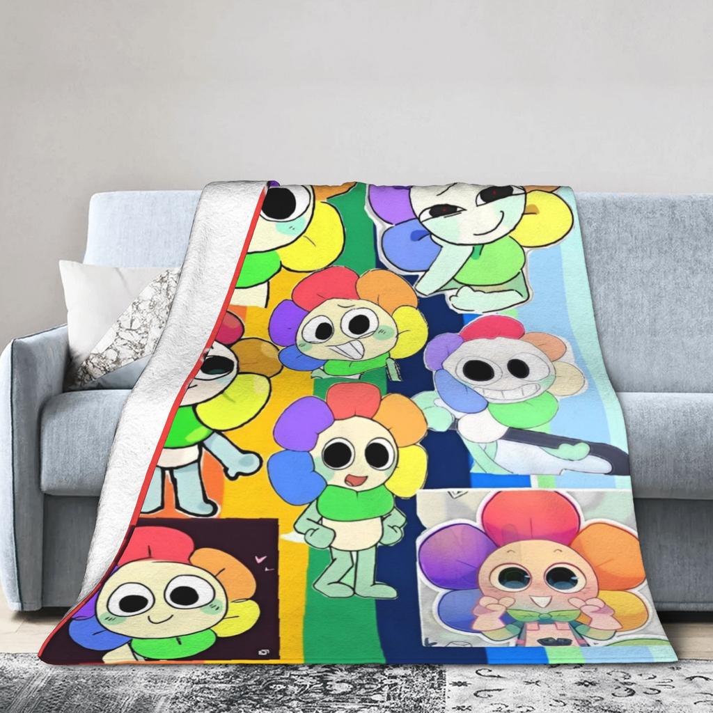Dandys World Vee Shelly Goob Gigi Strickdecken Fleece Cartoon Superweiche Überwürfe für Bett, Couch und Tagesdecke