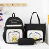 Dreiteiliges Rucksack-Set Studenten-Schultasche Jungen Mädchen Rucksack mit großem Fassungsvermögen Cartoon Kinderrucksack