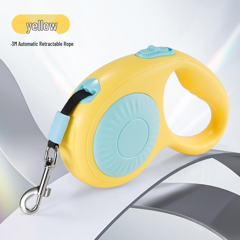 5M Retractable Anti-Pull Dog Leash with Light for Small to Medium Dogs