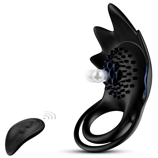 Vibrating Ring, Ring Vibrator with 10 Vibration Patterns, Silicone Adult Sex Toys, Female Couple G-spot Clitoral Vibrator, Adult Sex Toys