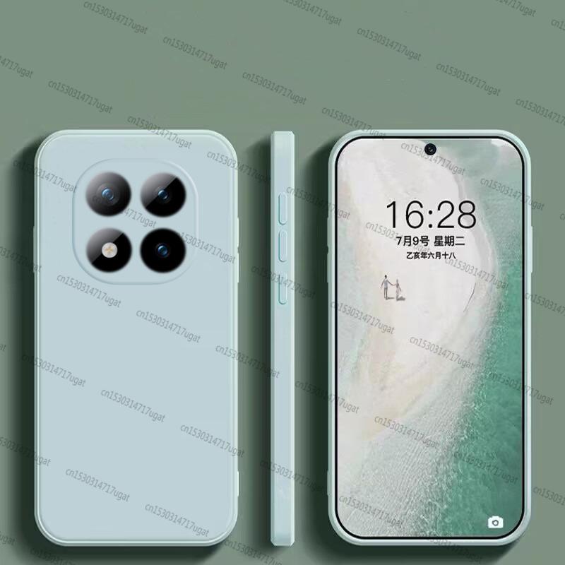 Para Xiaomi Redmi Note 15 Pro Capa Redmi Note 15 Pro Plus 5G Capa Cor Doce de Silicone Líquido Para Redmi Note 15 Pro Capa