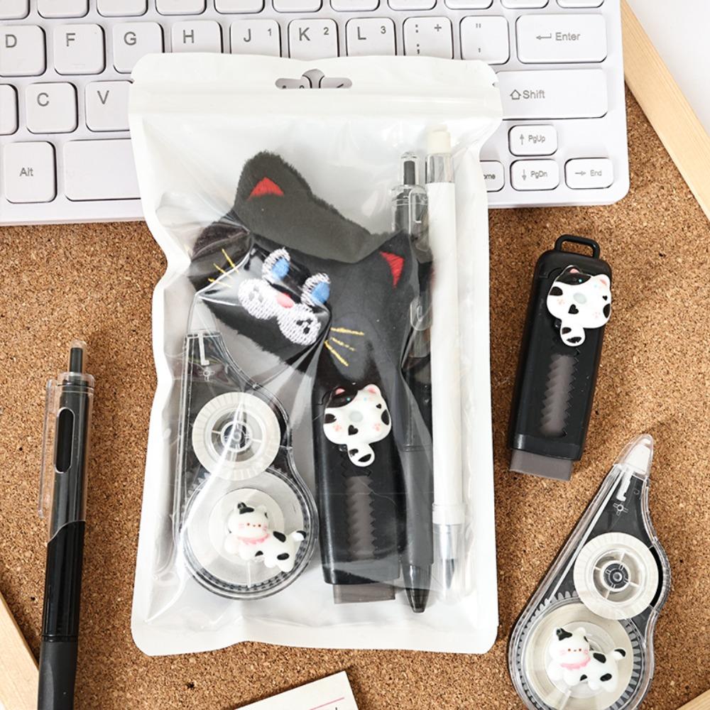 

5pcs/set Cute with Fruit Brooch Stationery Set Writing Set Reward Gifts Pencil Eraser Gel Pen School Office