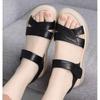 Women's Summer Velcro Flat Heel Sandals - Lightweight, Comfortable, Versatile Outdoor Wear for Middle-Aged and Elderly