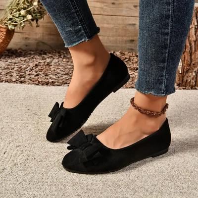 2024 Women's Flat Shoes Casual Fashion Round Toe Flat Loafers for Women Comfortable Shoes Wear-resistant Simple Bow for Women