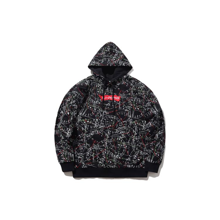 Толстовки Li Ning Мужские с капюшоном Средняя Обычная AWDPB09-3 XS