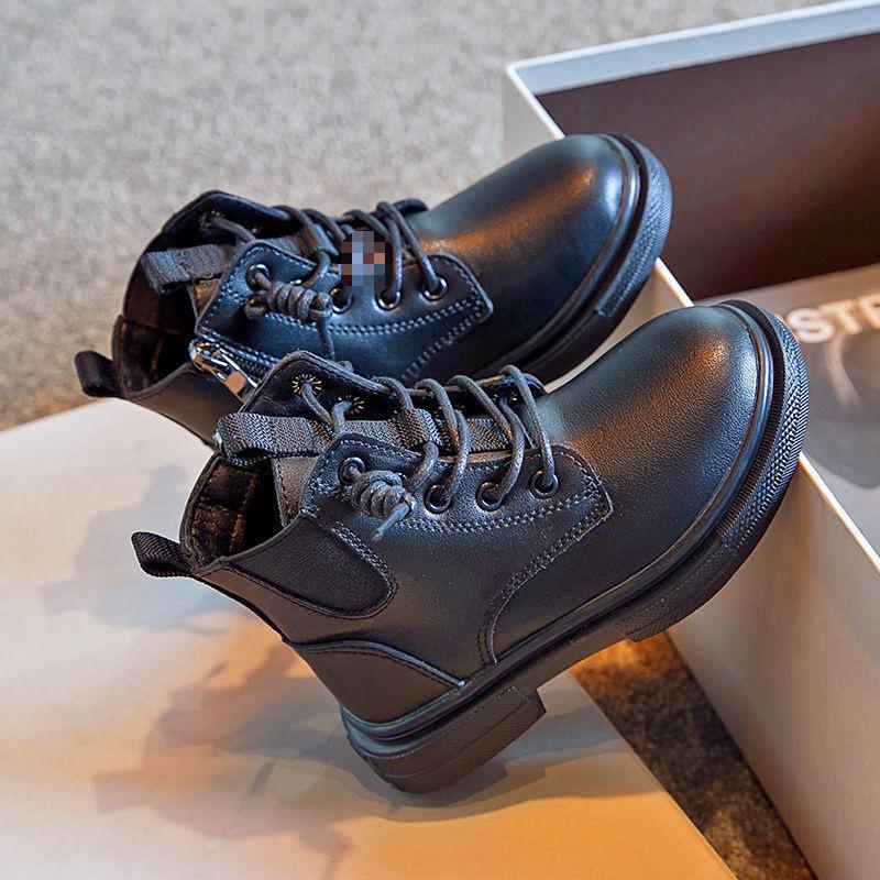 2024 New Autumn Children's British-Style Ankle Boots: Trendy Martin Boots for Girls and Boys