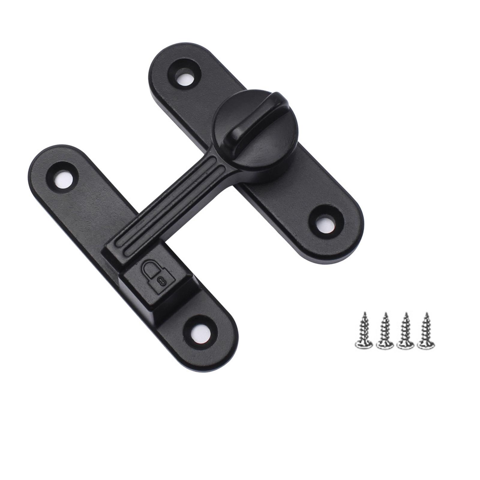 

Противовзломный замок для амбарной двери 90/180 градусов, замок для раздвижной двери, цинковый сплав, откидной предохранительный дверной замок, защита конфиденциальности, фурнитура для замка 3