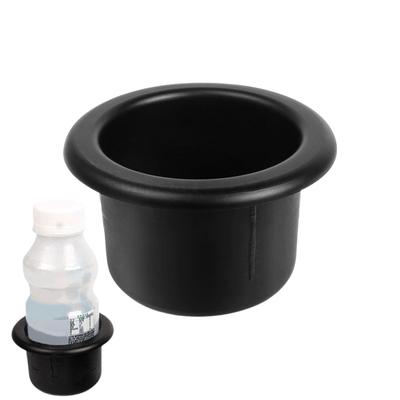 1PC Plastic Black Cup Water Drink Holder Recessed Ashtray Mount Stand Universal Accessories For RV Car Marine Boat Trailer