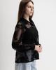 Women's Shirt with Lace LK Brand 1185 XS Black