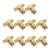 10 Pcs SMA Tee Adapter Wide Bandwidth OFC Radio Frequency Adapter SMA Coax Connector for GPS System
