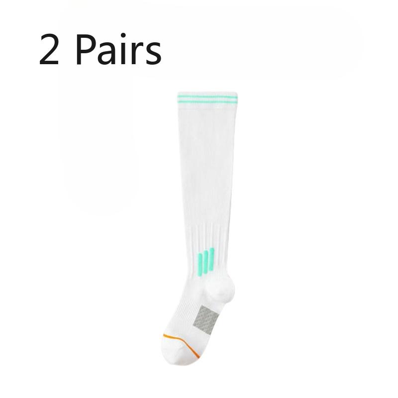 2 Pairs of Women's Professional Fitness Yoga Exercise Pressure Long Leg Socks