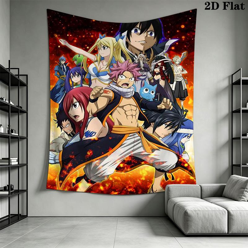 Dragon Cry Fairy Tail'S Epic Battle Threepiece Set 1 Duvet Cover 2 Pillowcase Without Core Soft And Comfortable Bedding Set