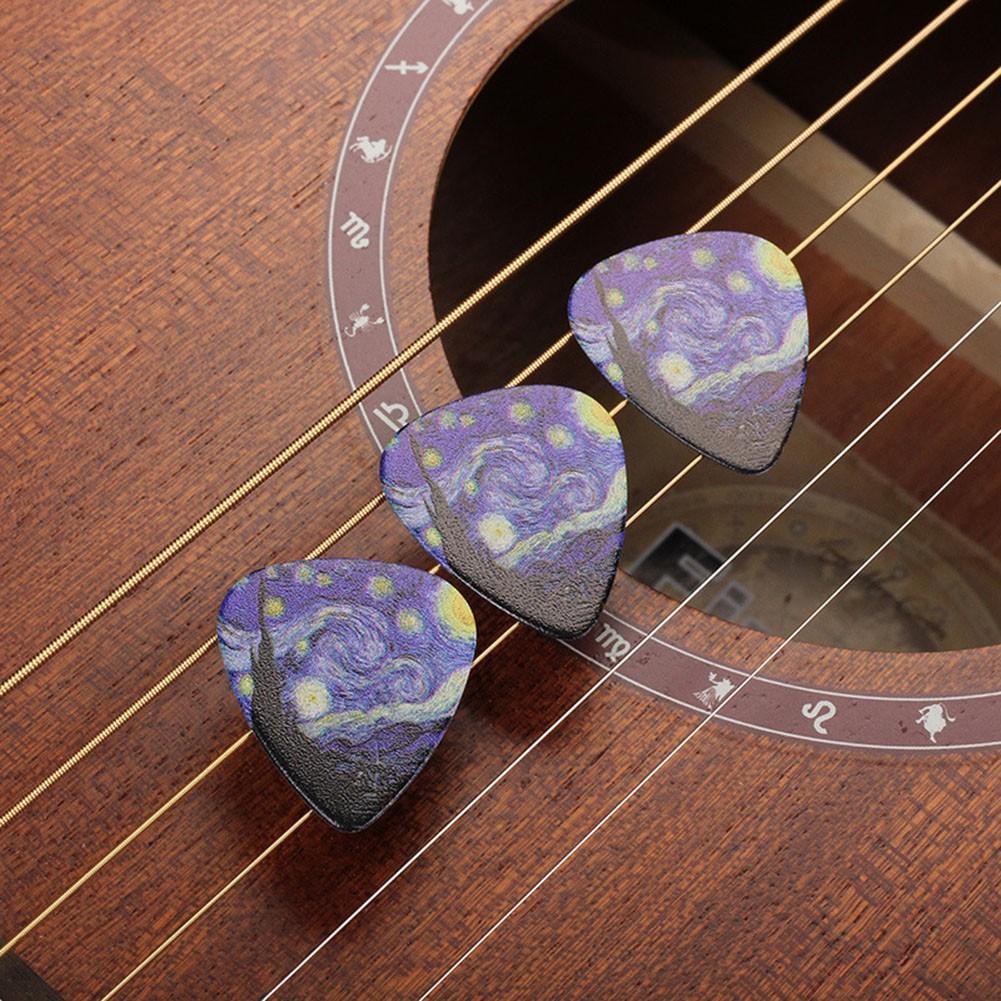 Smooth Guitar Picks Ukulee 0.46/0.71/0.96mm For Acoustic Blue