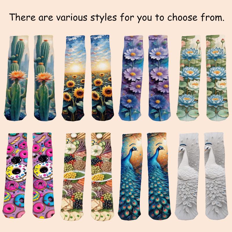 Funny Animal Socks Cat Dog Socks for Men Women Teens Christmas Gift Adult Women Men Teens Gag White Elephant Gifts