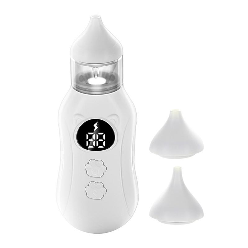 

Rechargeable Infant Nose Cleaner 65KPA Strong Suction 9 Modes Quiet Operation Silicone Nozzle Anti Backflow Portable Infant Tool 1