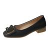 Fashion Woman Elegant Square Toe Concise Ballet Shoes Female Shallow Retro Women Mary Janes shoesComfortable Cute Loafers Lolita Shoes