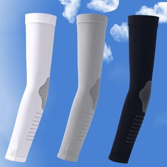 Cooling Arm Sleeves for Men Women, Breathable Ice Silk Arm Cover Sleeves, UV Sun Protection Sports Arm Sleeves, Compression Sleeves for Summer