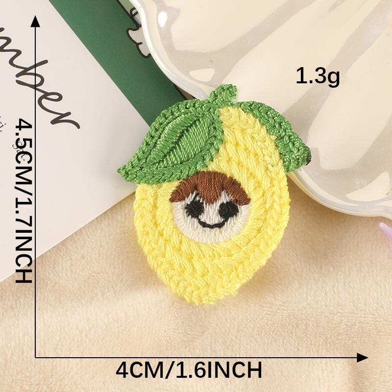 

Embroidery Label Cute Fruit Embroidery Sticker Diy Hand Account Accessories Hair Accessories Patch Sticker Water-Soluble Embroidery Cloth Sticker G2R-C-1-5