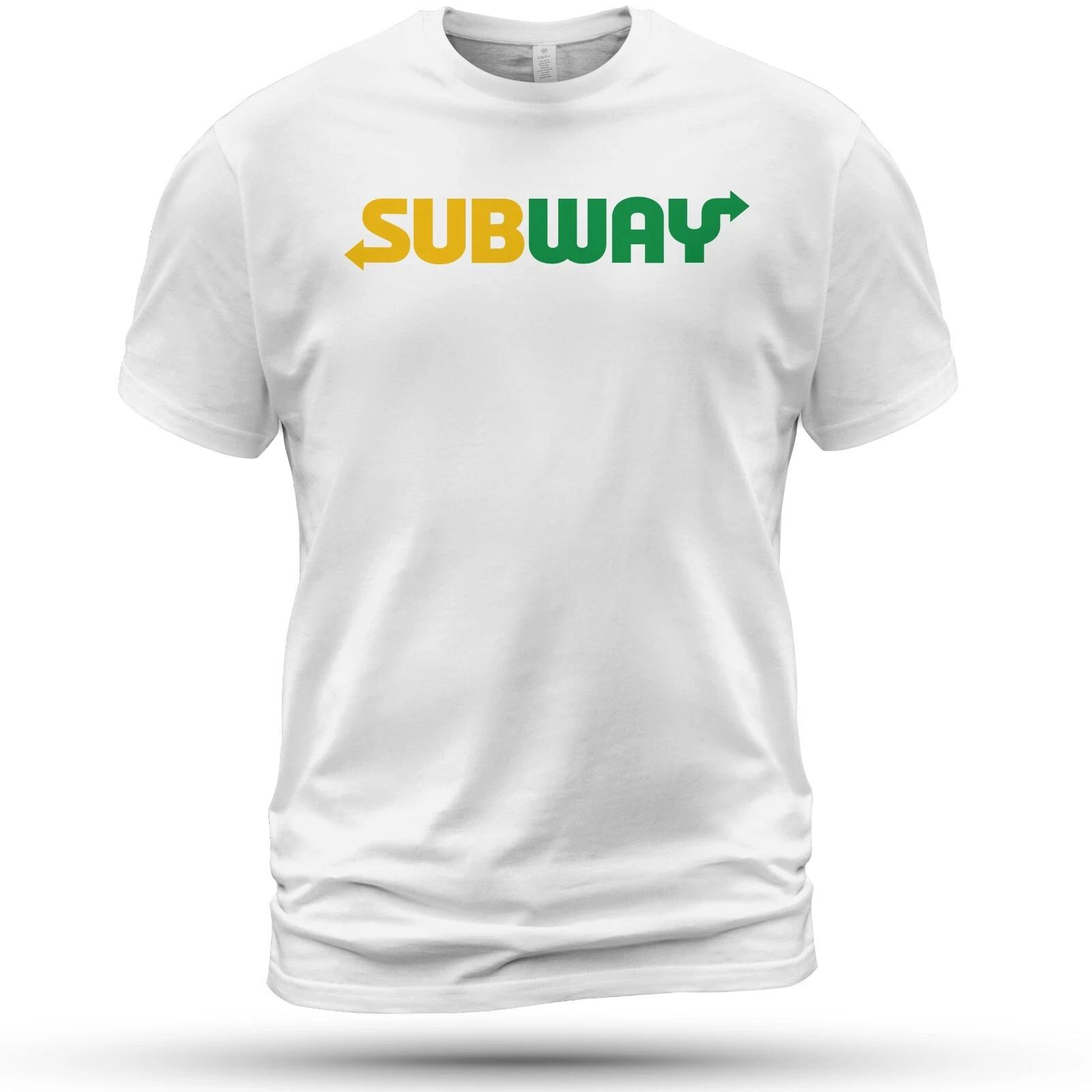 Men s and Women s T-shirts Subway Restaurant Logo T-Shirt Size S-5XL M