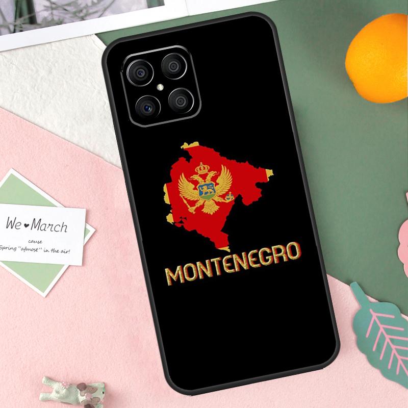 Montenegro Flag Case For Honor X8b X9b X9c X9a X8a X8 X9 50 70 90 Lite Honor 200 Lite Magic 7 5 6 Pro Cover Honor Magic5 Pro