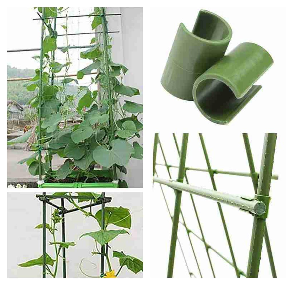 Vine Plant Support Agriculture Pipe Fastener Vine Bracket Accessories Connector Cross Clips