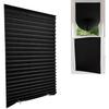 Simple Pleated Window Shades Self-Adhesive Non-Woven Semi-Shading Blinds Curtains Living Room Bedroom Bathroom Home Decorations