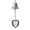 Iron Christmas Bell with Ribbon Window Pendants Door Hanging Decoration  Shopping Mall