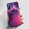 Fodral För Sony Xperia 10 II / 10 III Mobilskal Estetiskt Mode Söt Katt Astronaut Svart Silikon Mjuk Stötdämpande Baksidesskydd