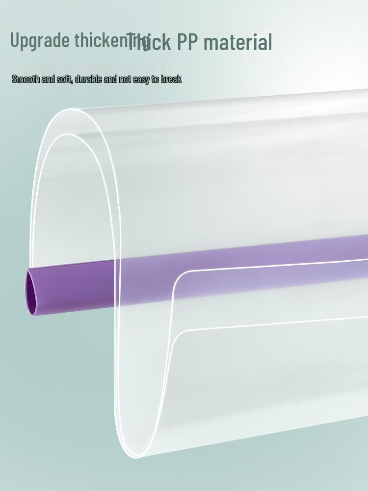 A4 Gradient Morandi Color Transparent Folder - Durable Clip for Exam Papers and Documents