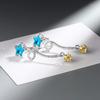 Meteor Earrings Sweet Long Five-pointed Star Zircon Mini Earrings