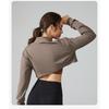 Women's Lapel Halter Sweatshirt Zipper Small Cardigan Short Top