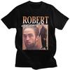 Robert Pattinson 90s Vintage Unisex Zwart T-shirt Unisex T-shirt Oversized Grafische T-shirts 100% Katoen T-shirt Unisex Dames T-shirts Tops