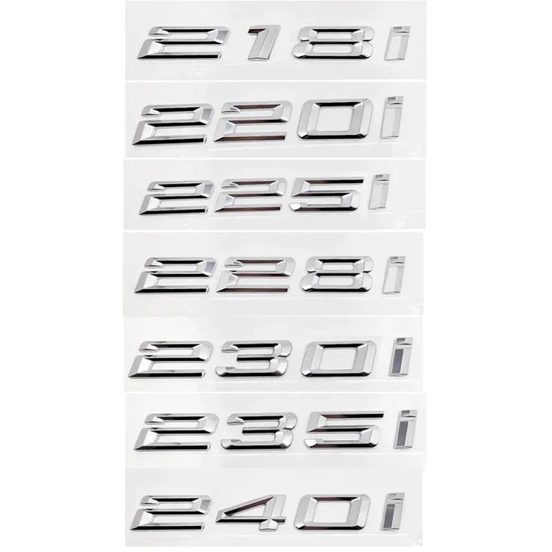 3D ABS Car Trunk Letters Logo Decals Badge Emblem Sticker For BMW 2 Series 216i 218i 220i 225i 228i 230i 235i 240i F22 F23 F44 B1